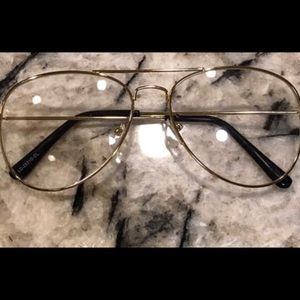 Glasses with lenses, no prescription